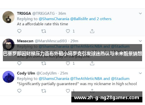 巴塞罗那因财报压力宣布外租小将罗克引发球迷热议与未来前景猜想 巴塞罗那因财报压力宣布外租小将罗克引发球迷热议与未来前景猜想